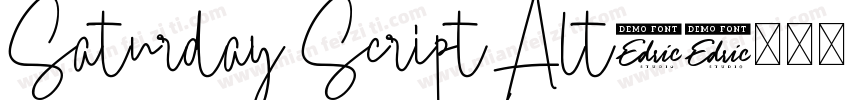 Saturday Script Alt1字体转换
